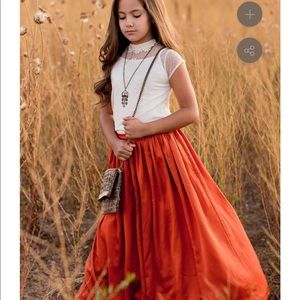 JoyFolie Reine Skirt in rust orange size 10